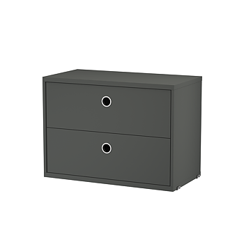 String Cabinet with 2 drawers 58x30 cm