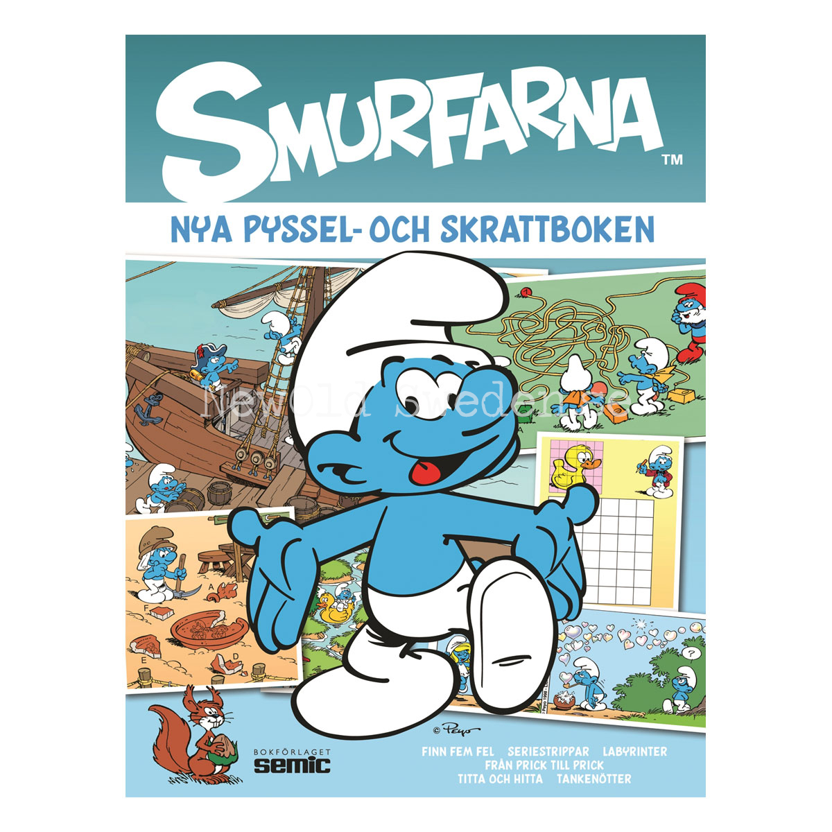 Nya pyssel- och skrattboken Smurfarna - S3