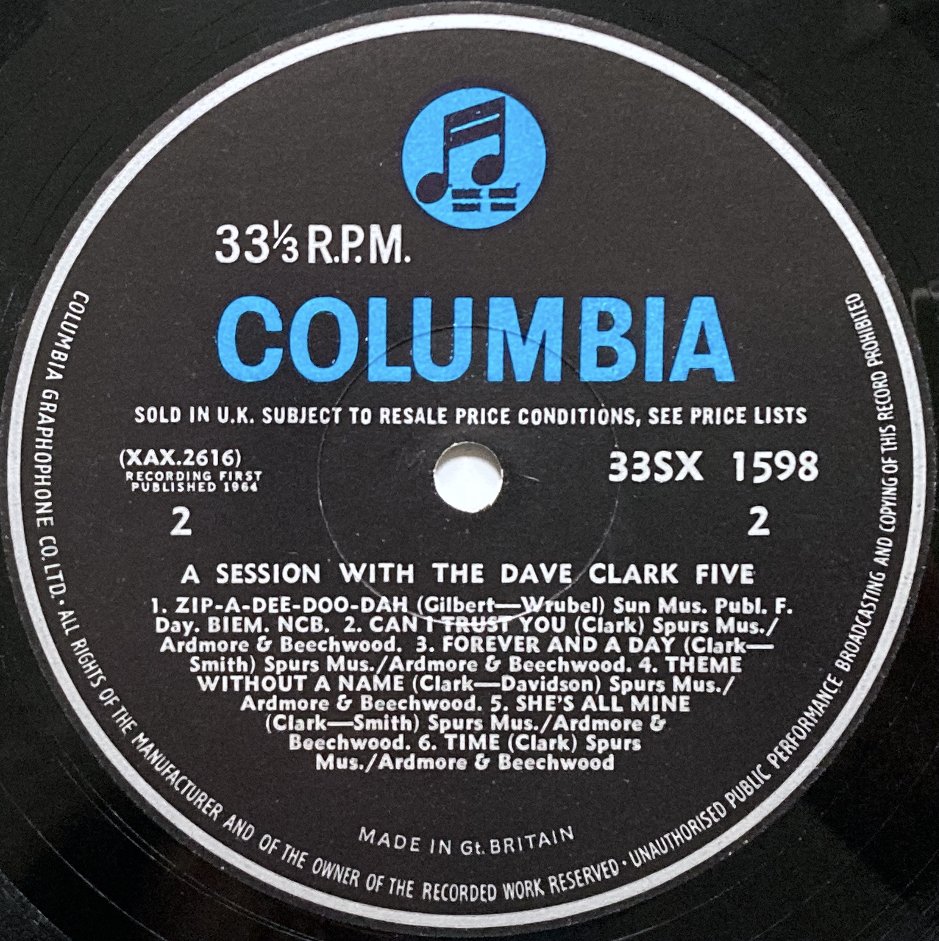 DAVE CLARK FIVE - Session with UK-orig LP 1964 - 4