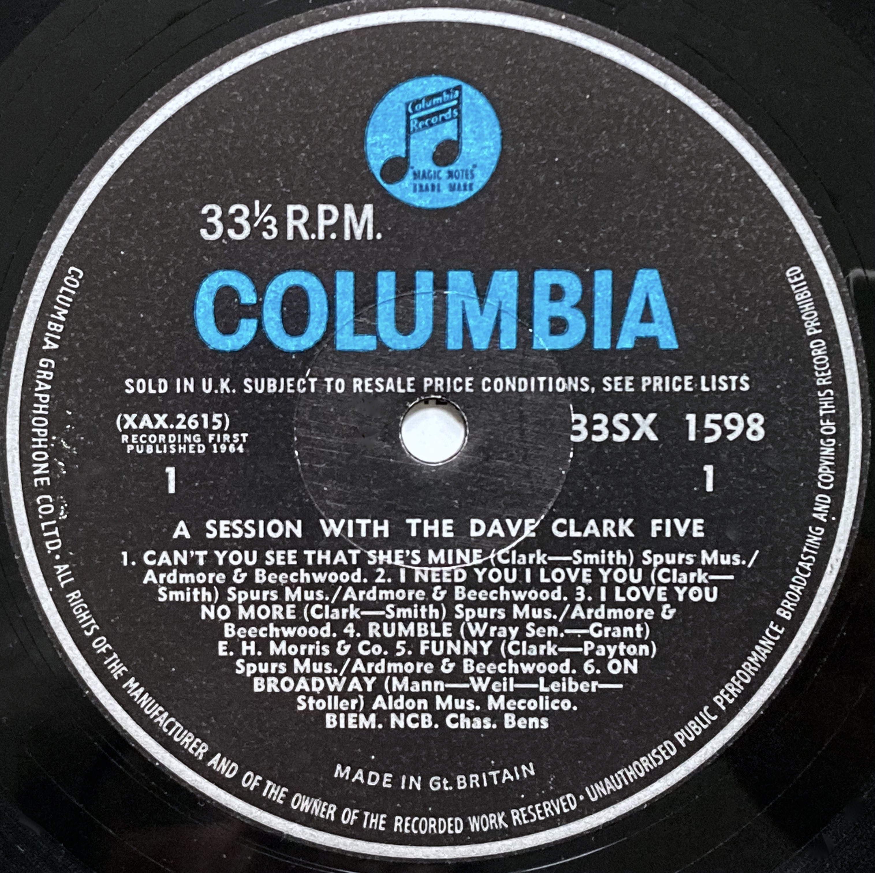 DAVE CLARK FIVE - Session with UK-orig LP 1964 - 3