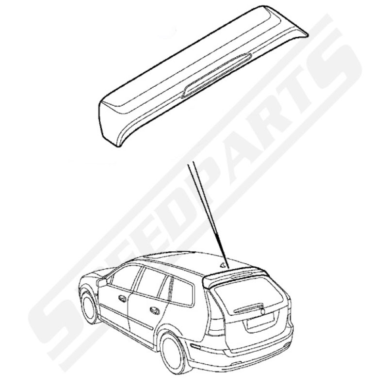 Tailgate Spoiler 9-3 06-12