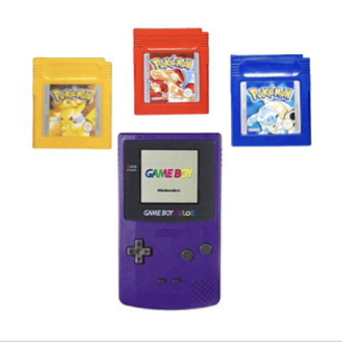 Gameboy Color + 3 pokemon