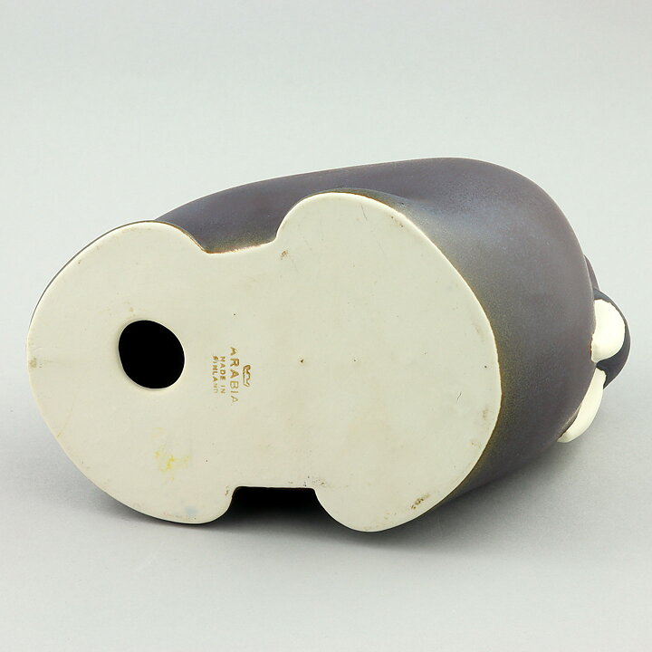 Taisto Kaasinen (Arabia 1960s) Modernistic Walrus 19 cm