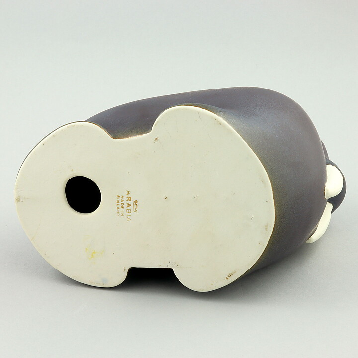 Taisto Kaasinen (Arabia 1960s) Modernistic Walrus 19 cm