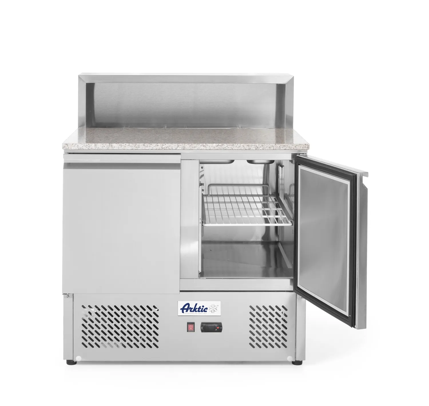 Pizza counter with 2 doors and cooling display 5x GN 1/6 - 2