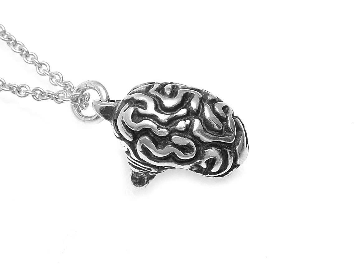 Hjärna Halsband, Anatomi Smycke i Silver