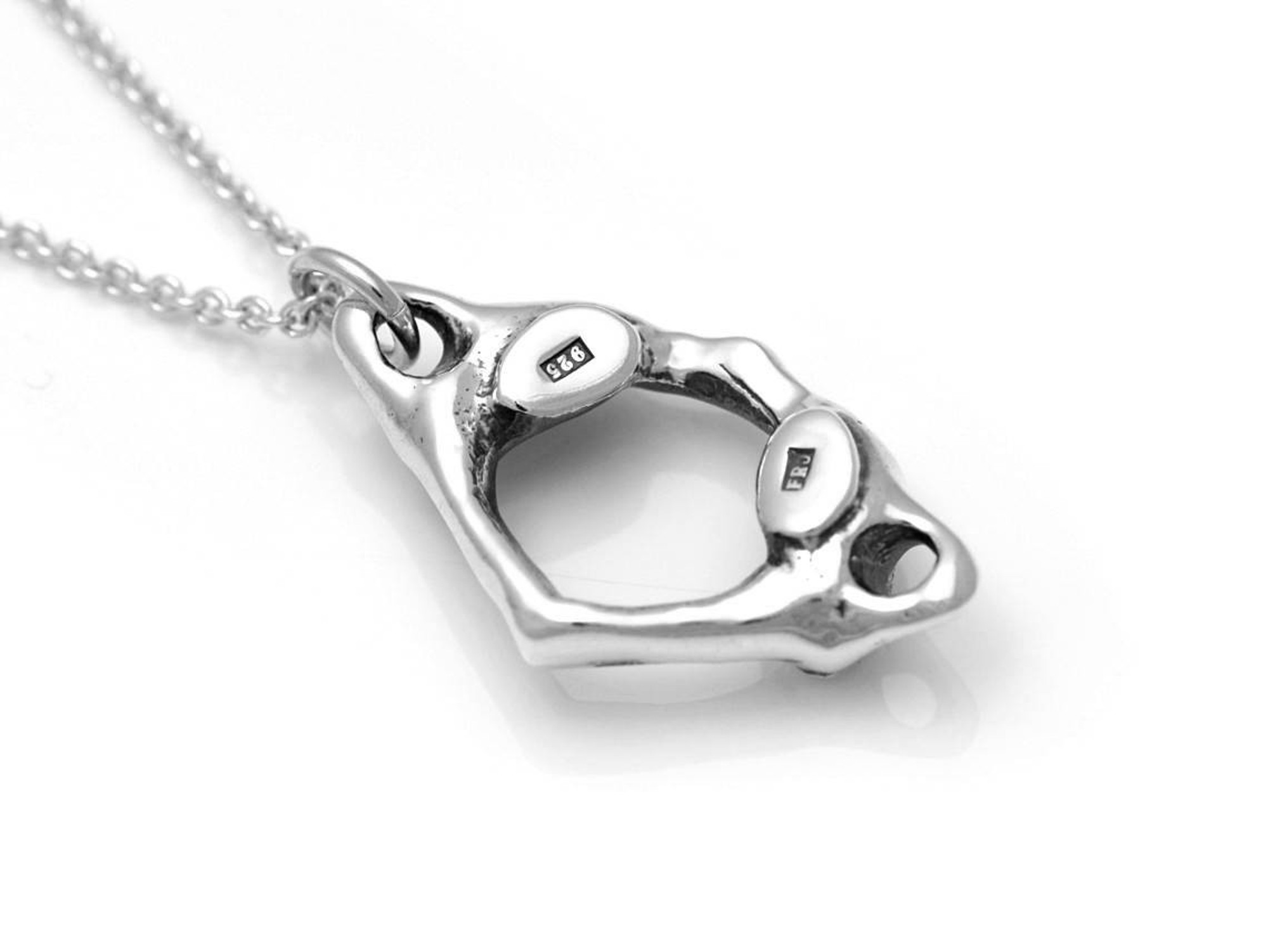 C1 Atlaskota Halsband, Ringkota Smycke i Silver - 3