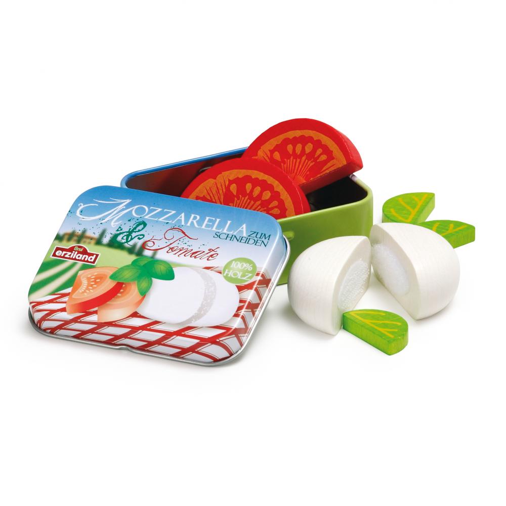 Mozzarella och tomater i trä i burk FS