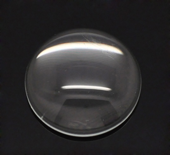 Cabochon i glas - Rund 14 mm