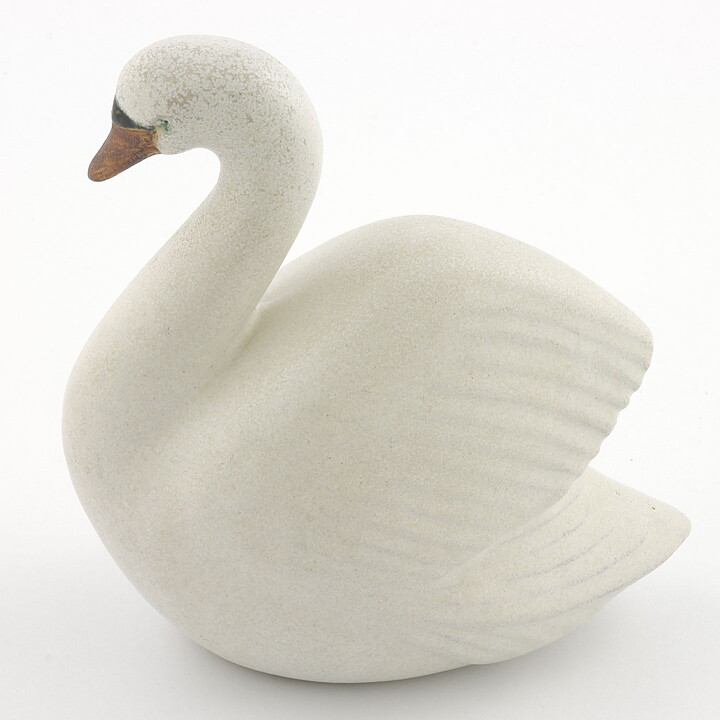 Lisa Larson (Landskapsdjur 1990) Serene Swan 14 cm (1)