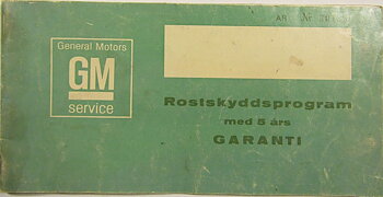 1971 Opel & Vauxhall & Bedford Rostskyddsprogram
