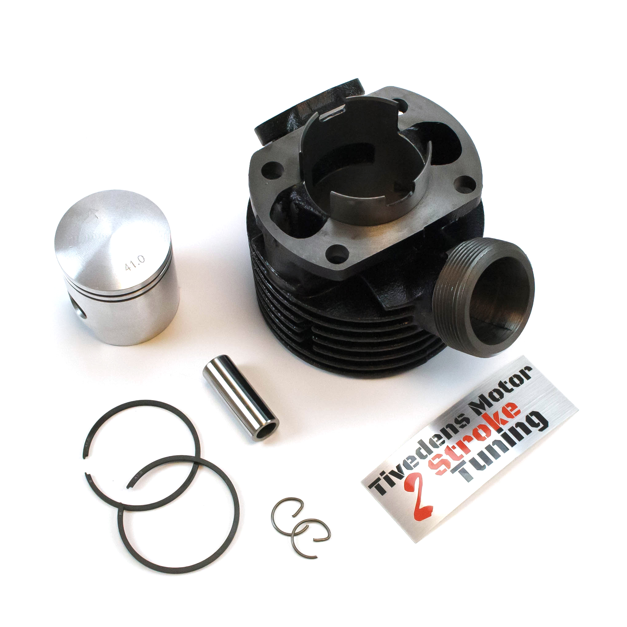 Cylinder Sachs 41mm fan-cooled S3 - Ported and machined by Tiveden engine, 7.3 hp - 2