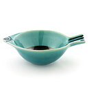 Lisa Larson (Stim 1958) Blue Fish Bowl with Hand-Painted Decor 18 cm