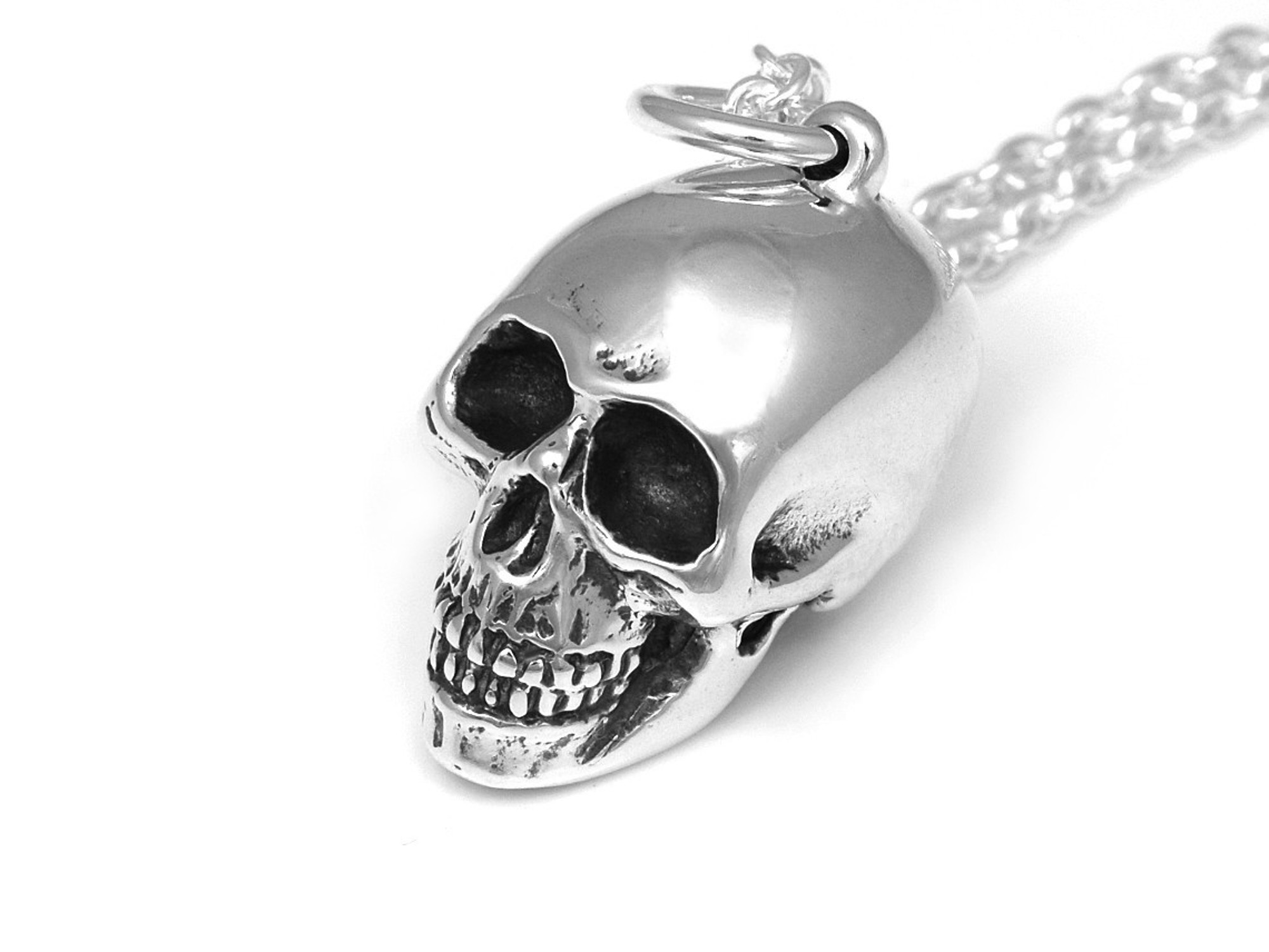 Döskalle Halsband, Rock Smycke i Silver - 2