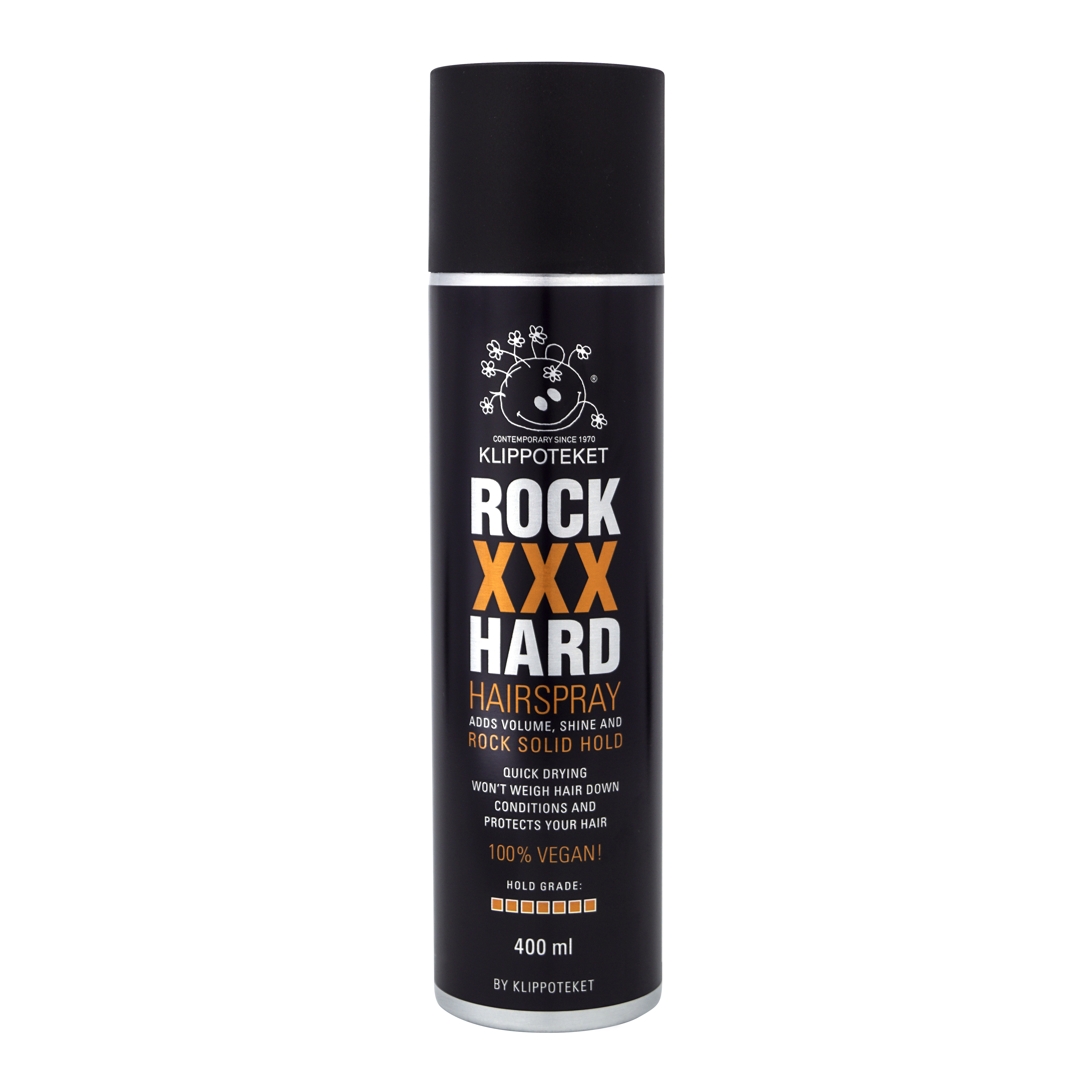 Hårspray Svart Rock xxx hard spray 400 ml 