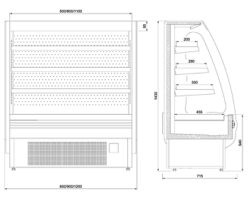 JUKA Piccoli 600 Wall-Mounted Refrigerator