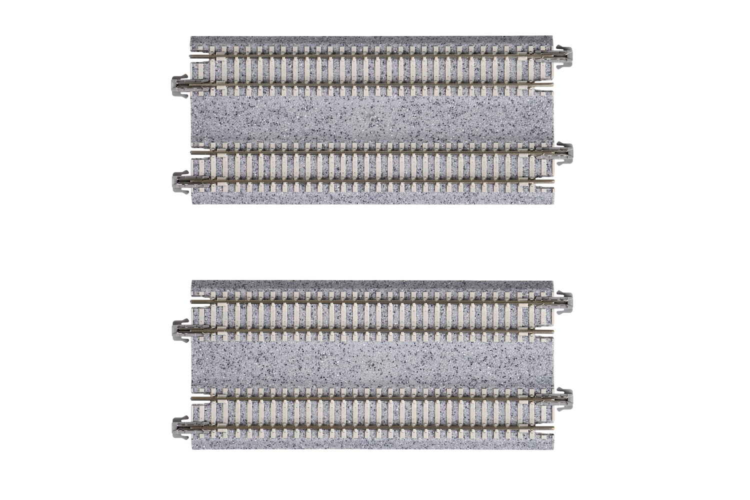 Double Track Straights 124mm, (2 st)