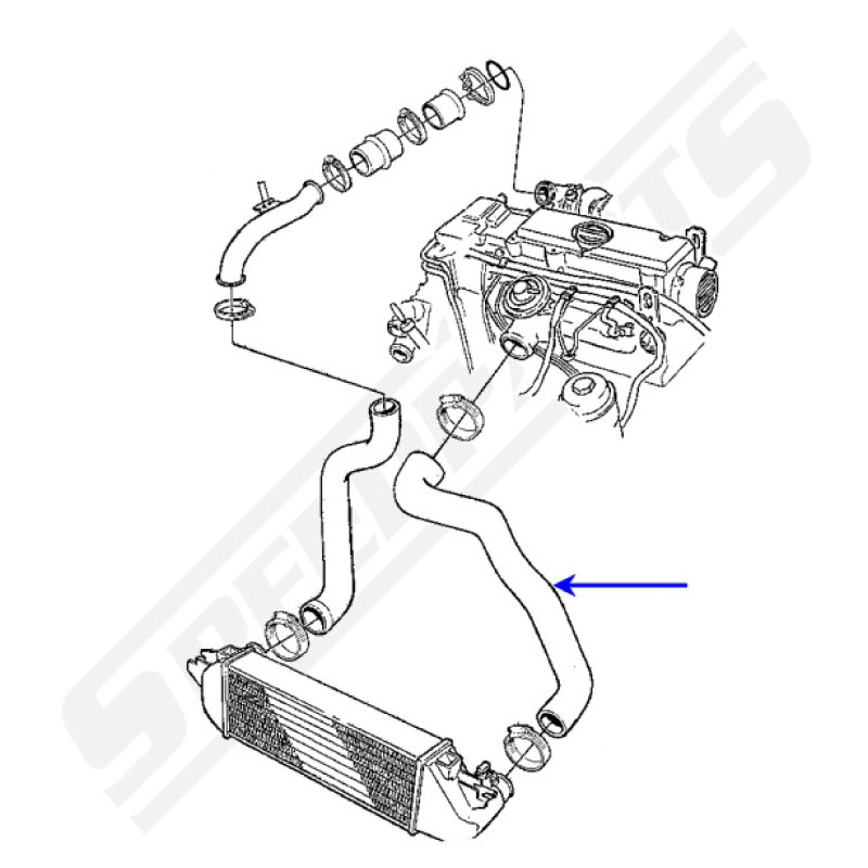 Hose Intercooler -> Inlet - 2