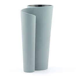 ピア・トルネル Mantelloシリーズ 近代的なグレーの花瓶 Vase 1997年  22cm
