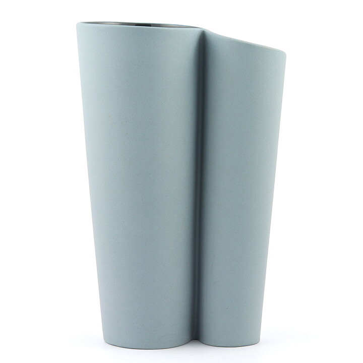 ピア・トルネル Mantelloシリーズ 近代的なグレーの花瓶 Vase 1997年  22cm