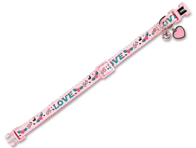 Nobby Katthalsband Love Rosa 