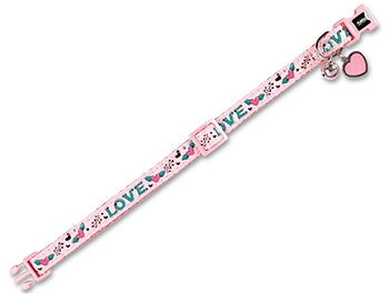 Nobby Katthalsband Love Rosa 