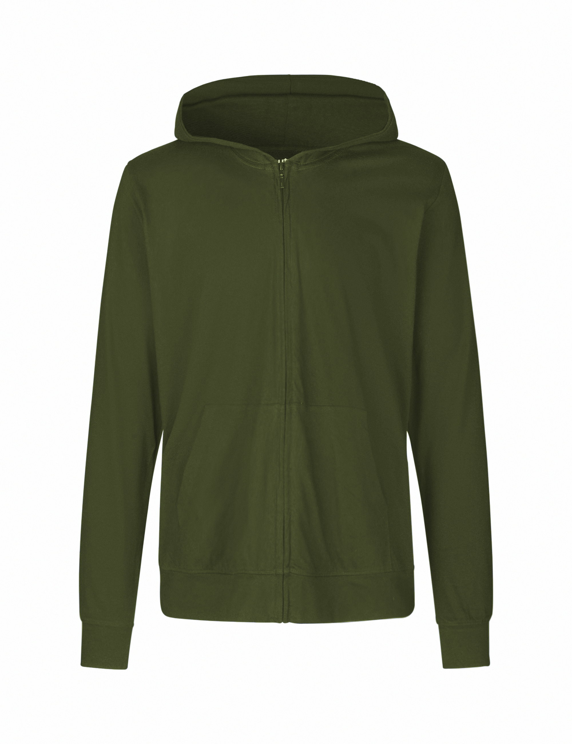 Hoodie Jersey Tunn med dragkedja - Unisex - Neutral - Fairtrade & EKO GOTS - 6 olika färger - 6