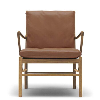OW149 Colonial Fåtölj Läder (flera val) - Carl Hansen & Søn