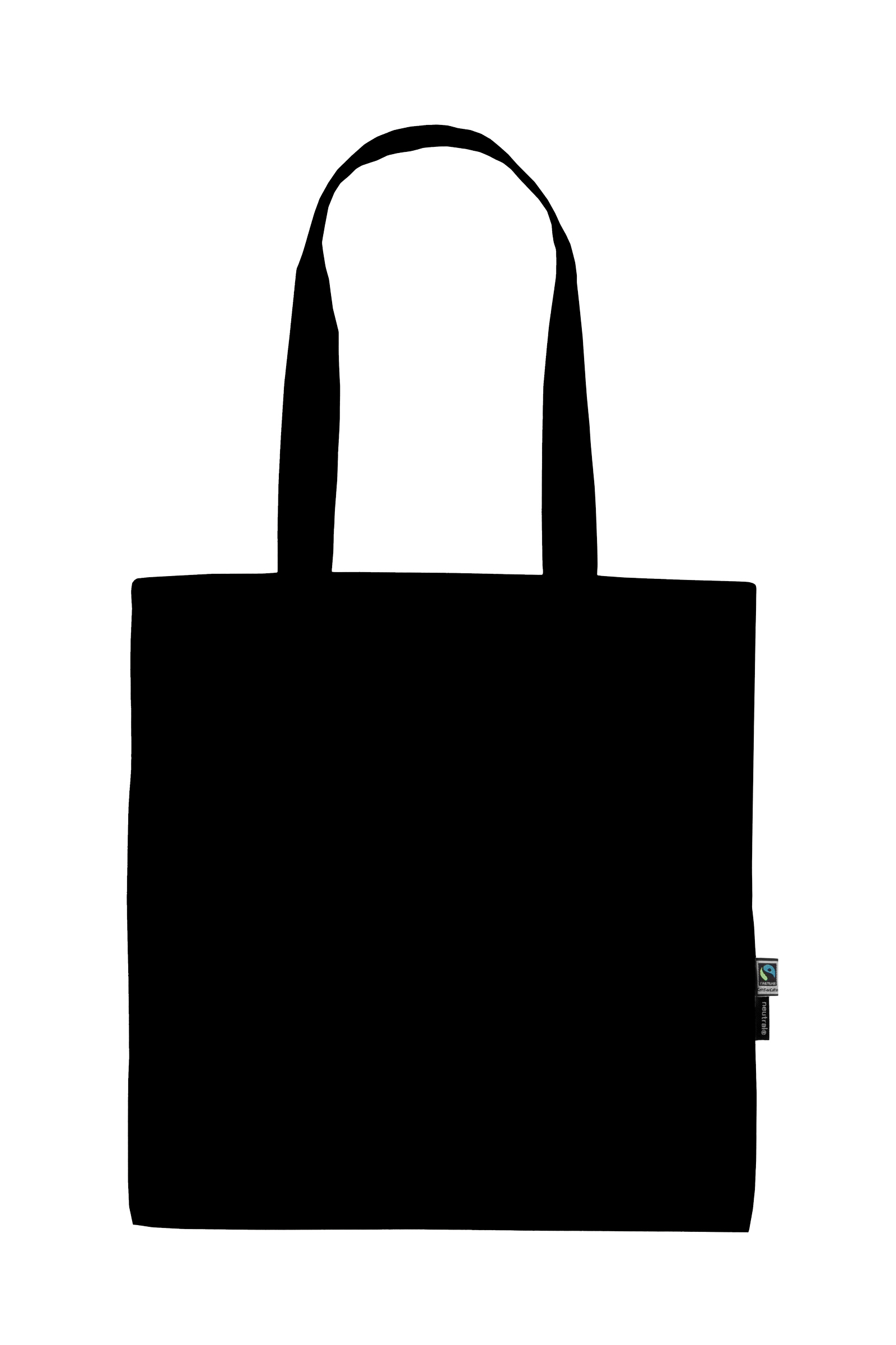 Tygkasse med långa handtag - Tunn modell -  Neutral - Fairtrade & EKO GOTS - 14 olika färger - 3