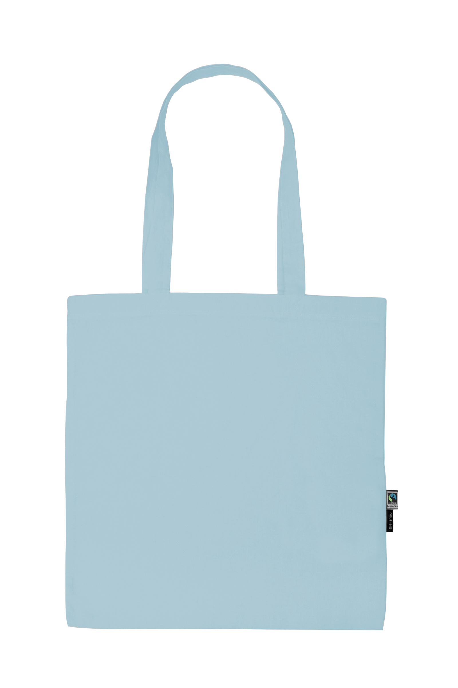 Tygkasse med långa handtag - Tunn modell -  Neutral - Fairtrade & EKO GOTS - 14 olika färger - 14