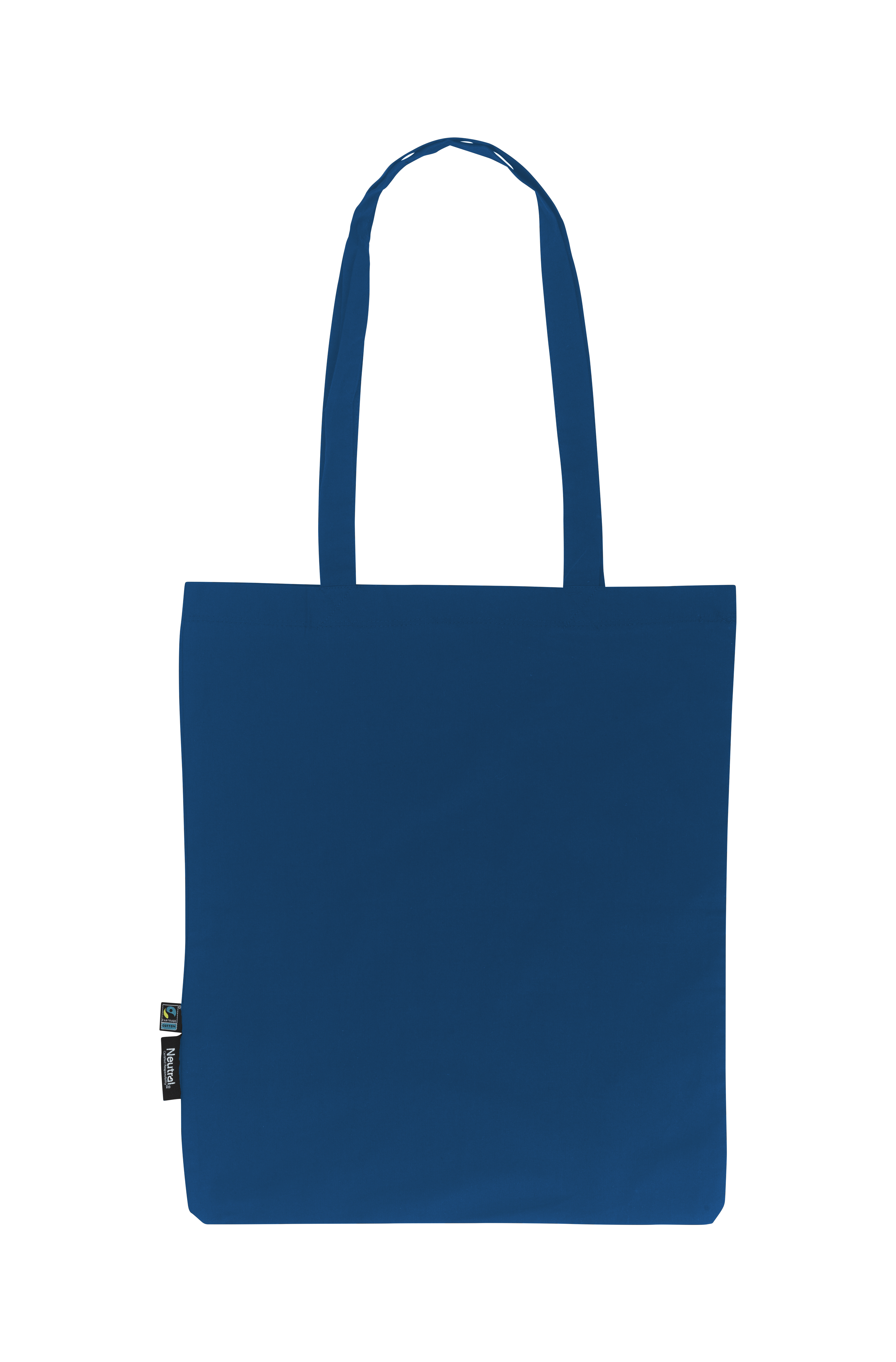 Tygkasse med långa handtag - Tunn modell -  Neutral - Fairtrade & EKO GOTS - 14 olika färger - 12