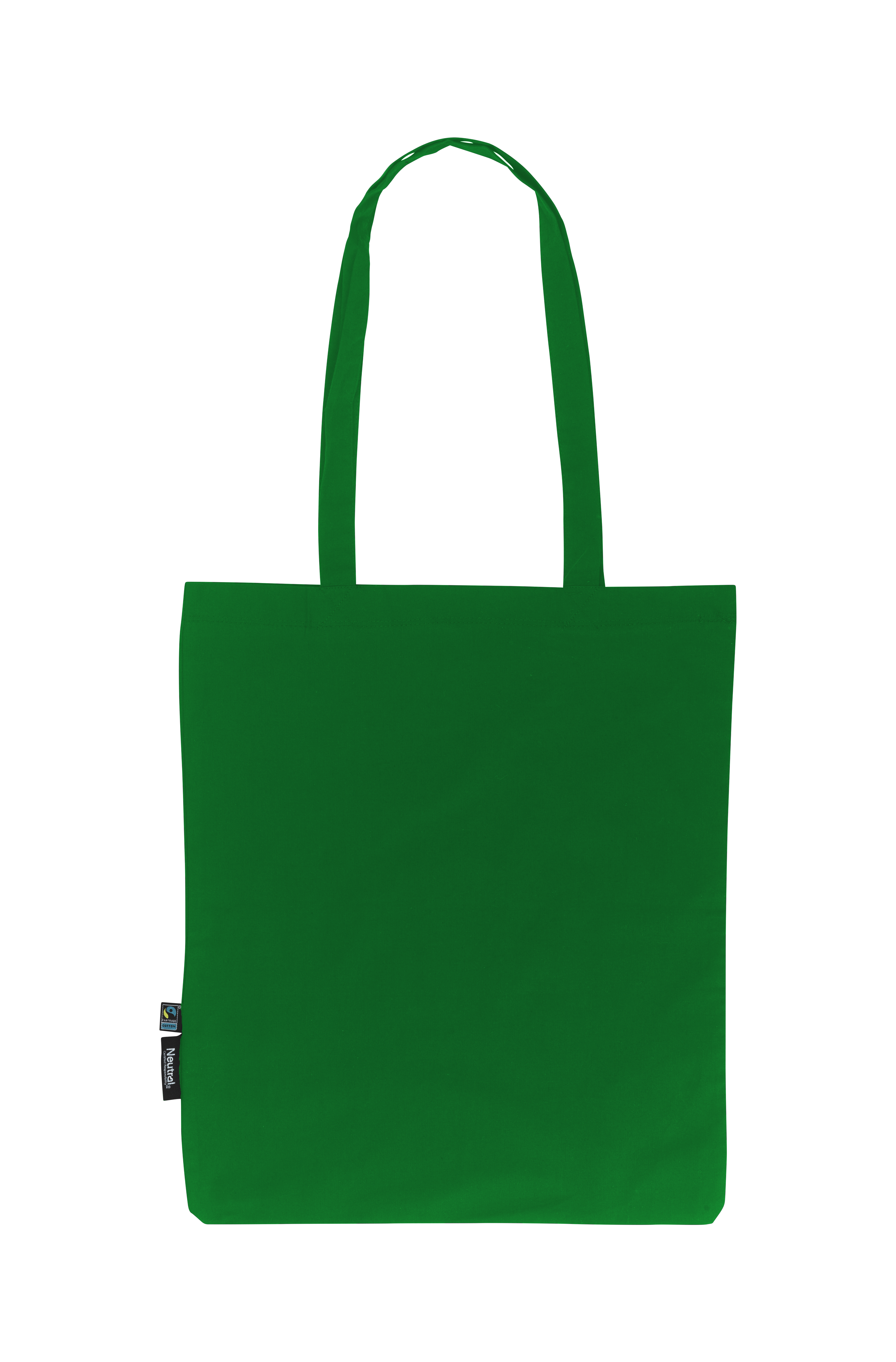 Tygkasse med långa handtag - Tunn modell -  Neutral - Fairtrade & EKO GOTS - 14 olika färger - 13