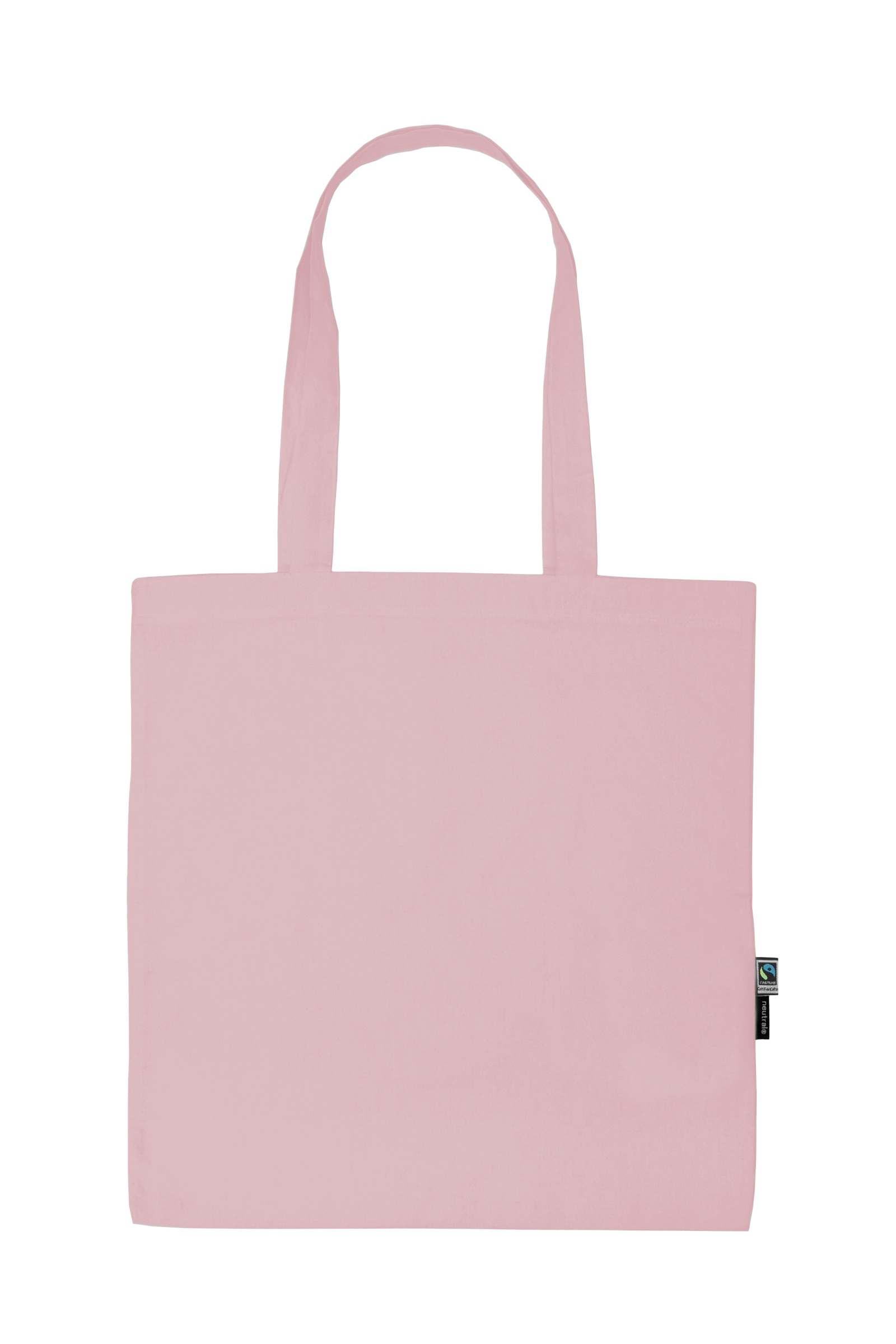 Tygkasse med långa handtag - Tunn modell -  Neutral - Fairtrade & EKO GOTS - 14 olika färger - 7