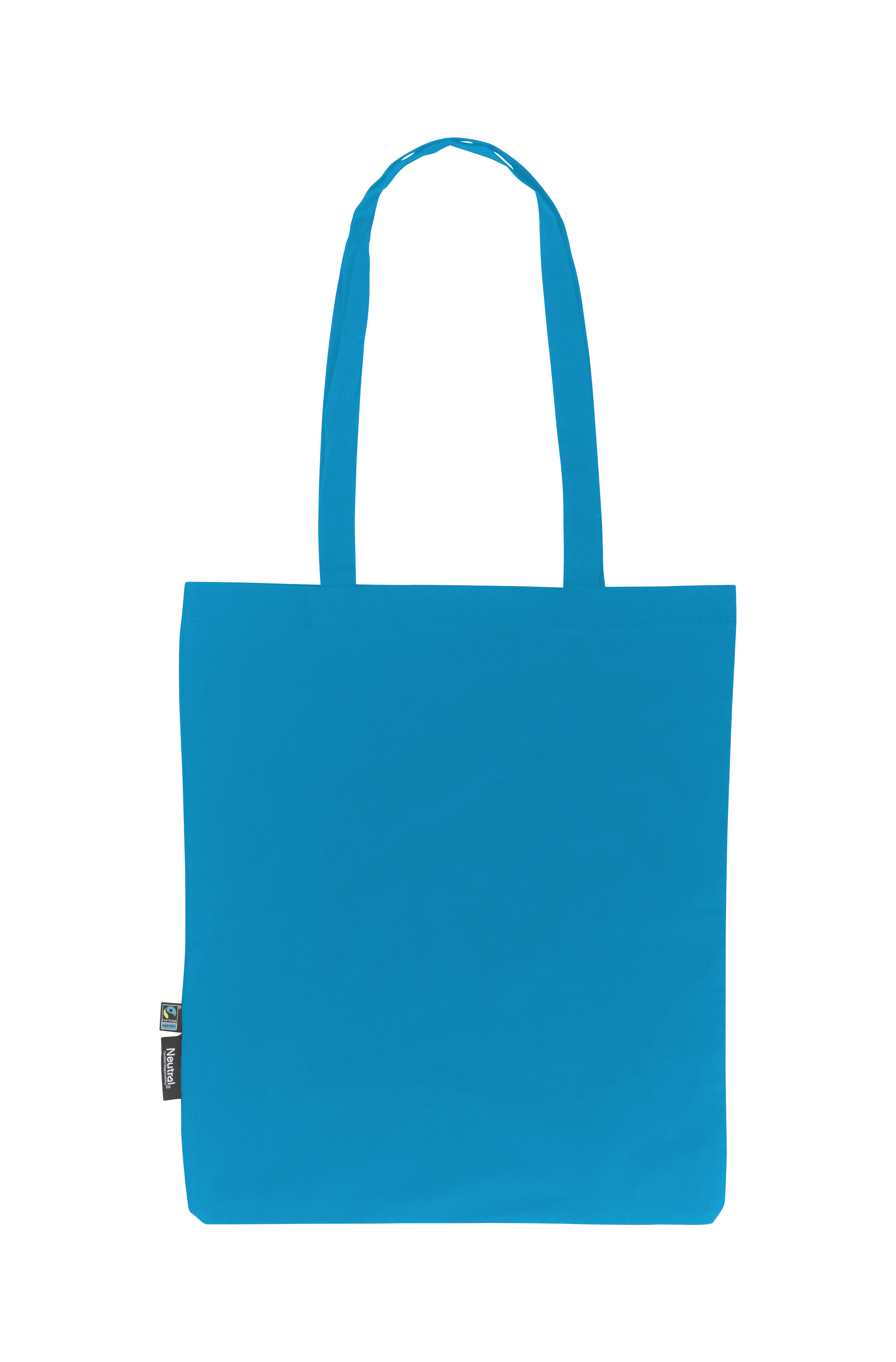 Tygkasse med långa handtag - Tunn modell -  Neutral - Fairtrade & EKO GOTS - 14 olika färger - 8