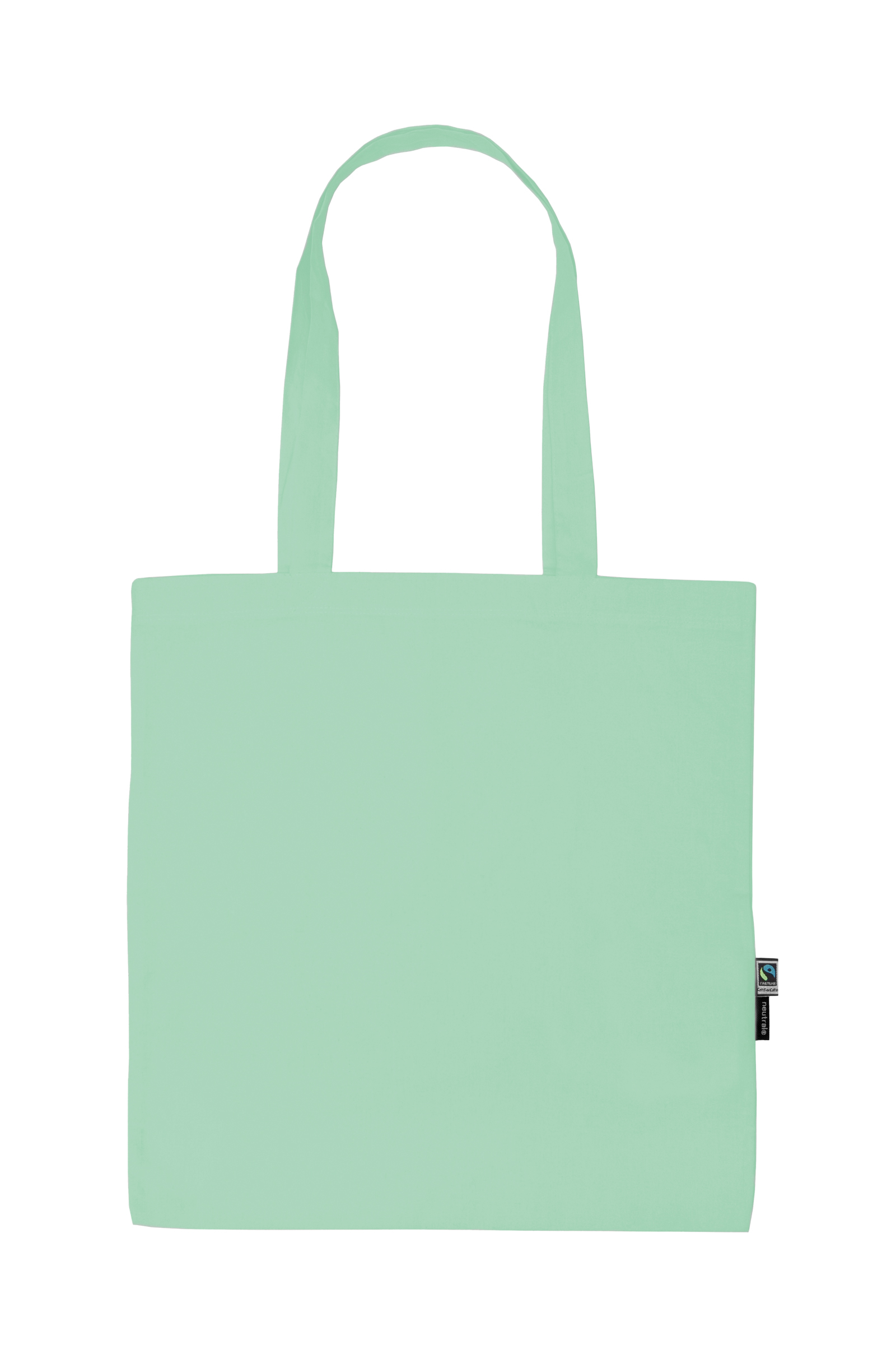 Tygkasse med långa handtag - Tunn modell -  Neutral - Fairtrade & EKO GOTS - 14 olika färger - 11