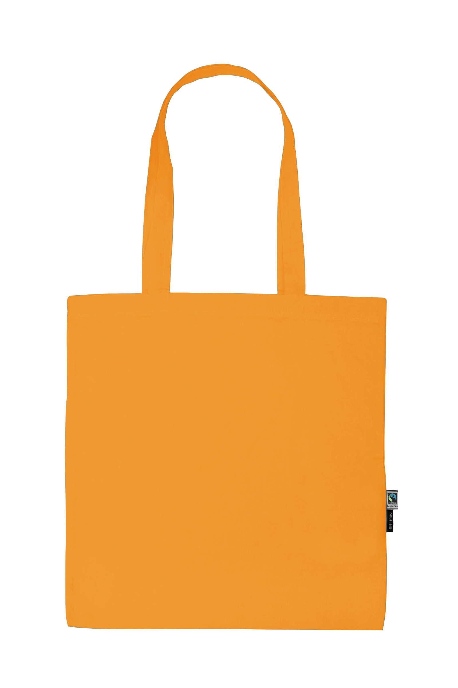 Tygkasse med långa handtag - Tunn modell -  Neutral - Fairtrade & EKO GOTS - 14 olika färger - 9