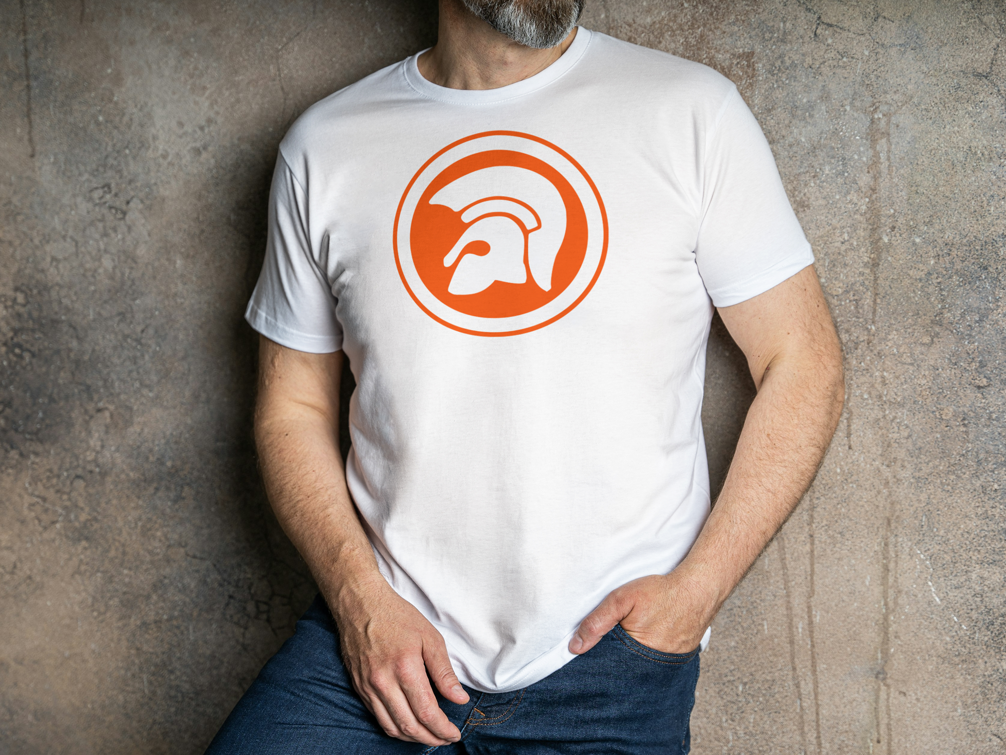 Trojan T-shirt  White / Black
