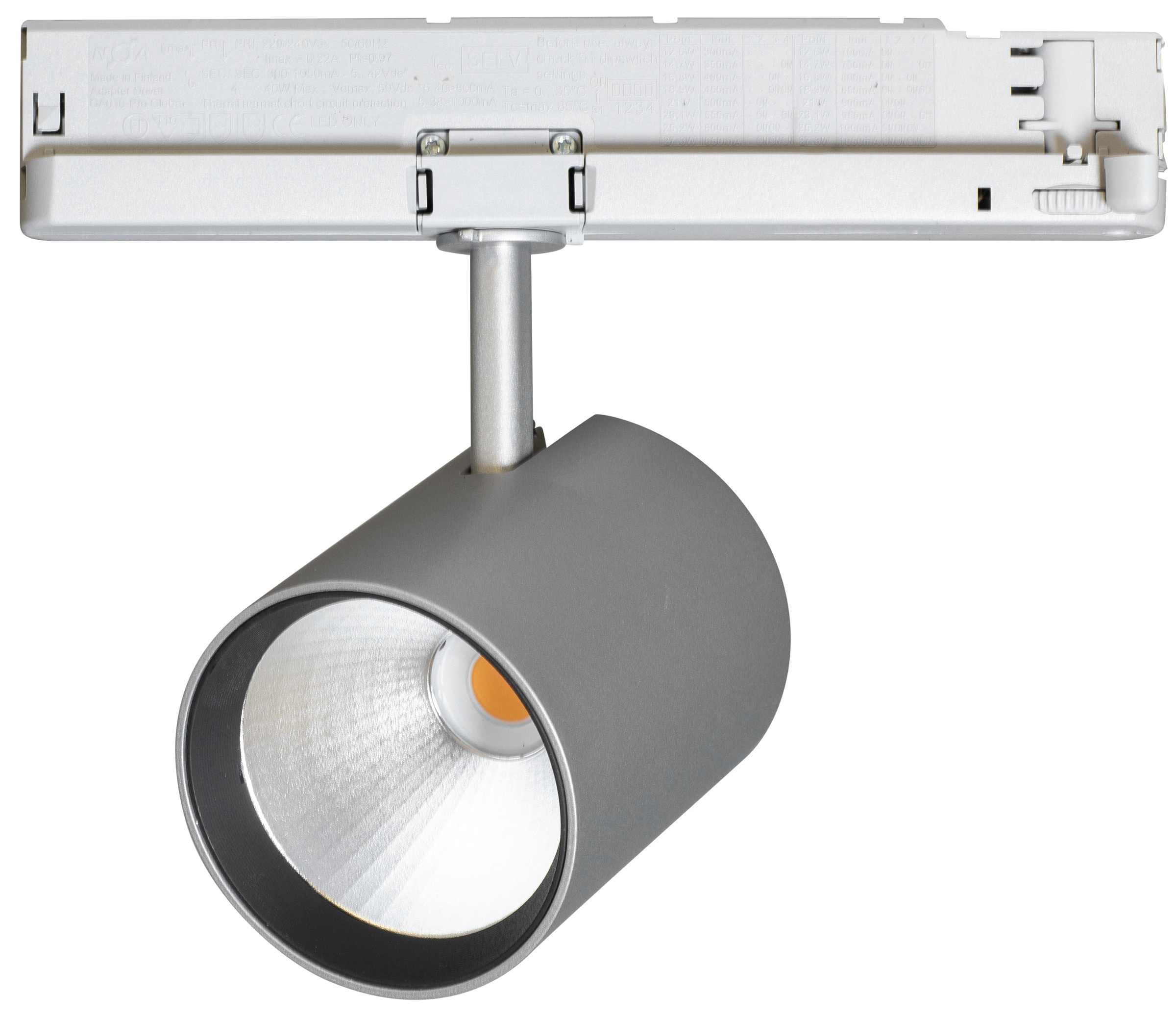 Slim + LED 23W, 2750lm - Silver
