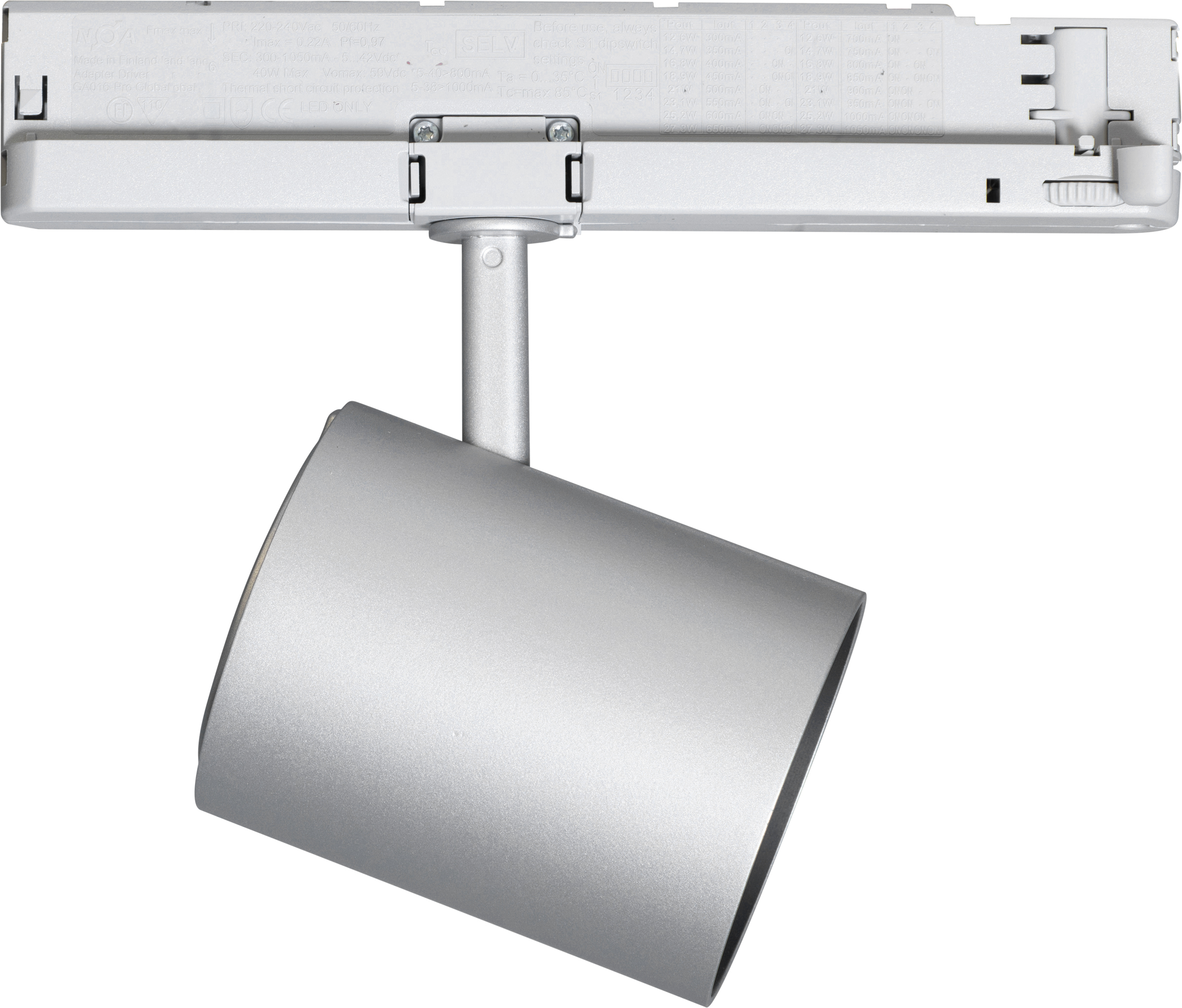 Slim + LED 23W, 2750lm - Silver - 2