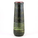 Ingrid Atterberg (Vesuv 1960) Green Tall Vase with Circular Relief 26 cm