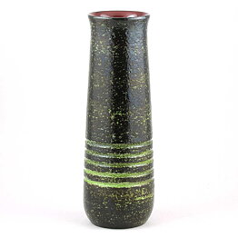 Ingrid Atterberg (Vesuv 1960) Green Tall Vase with Circular Relief 26 cm
