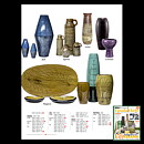 イングリッド・アッターボリ　Vesuvシリーズ パワフルな緑の花瓶 Vase 1960年