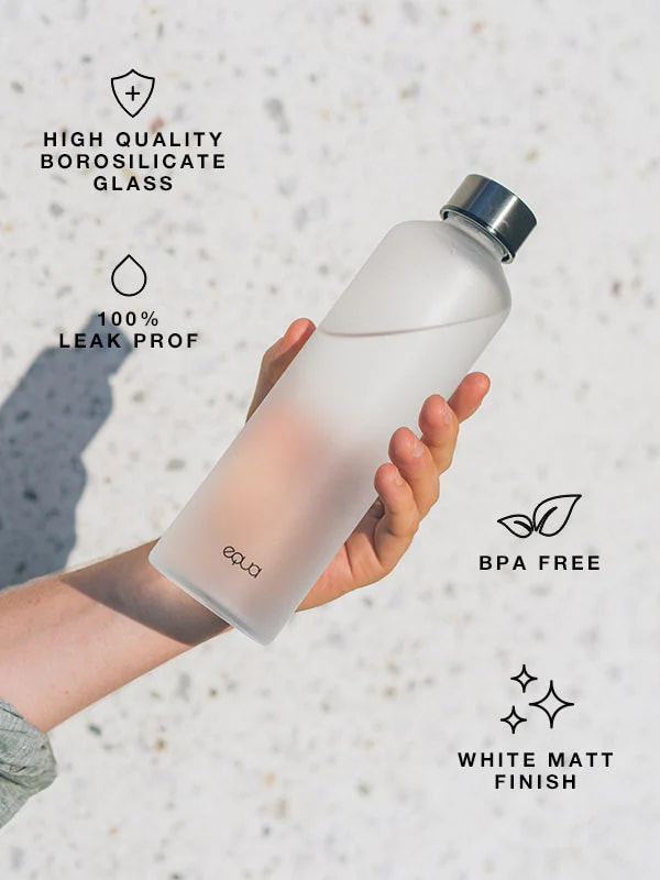 Vandflaske glas 750ml Black Velvet Edition - EQUA - 2