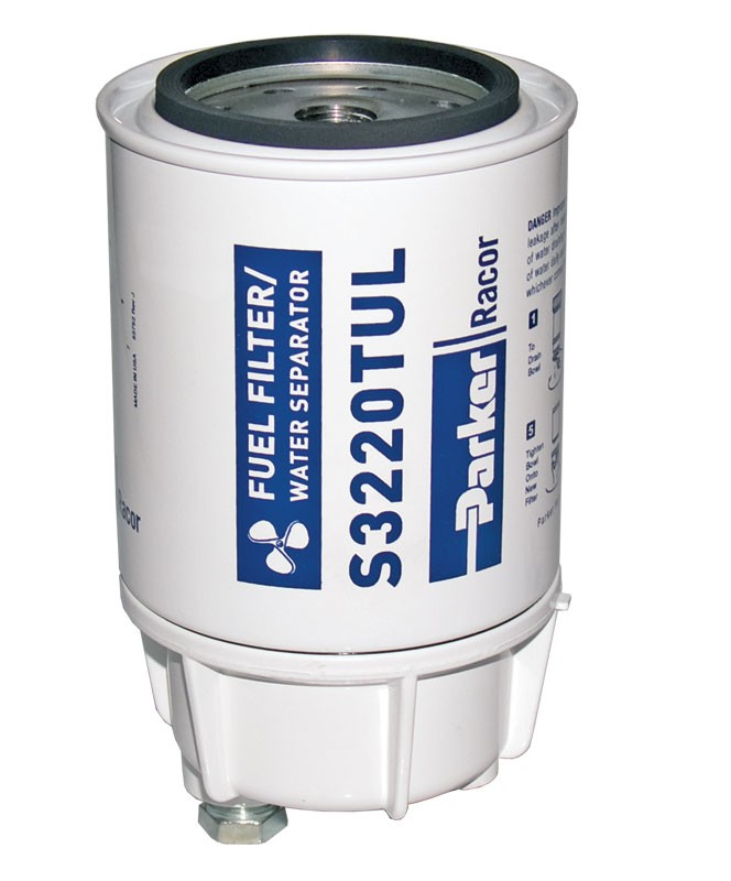 Racor Filter element including metal cup and drain plug, 227 l/h - (item no.  B32020MAM)