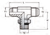 T-adapter 3/4-3/4 for hose fittings - (item no.  JTEEU-08-08)