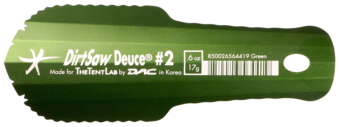 The Deuce DirtSaw #2 Ultralight backcountry trowel - 4