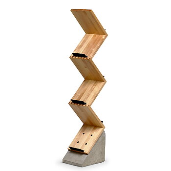 Zink Floor shelf Björk