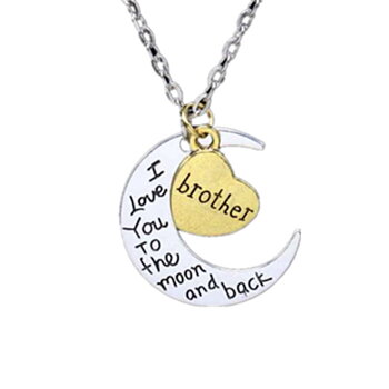 Halsband "love to the moon and back" bror