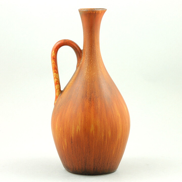 Carl-Harry Stålhane (SYR 1950s) Brown Swelling Vase 23 cm