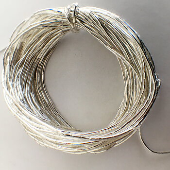 Metallic thread  silver ca  0,5 mm